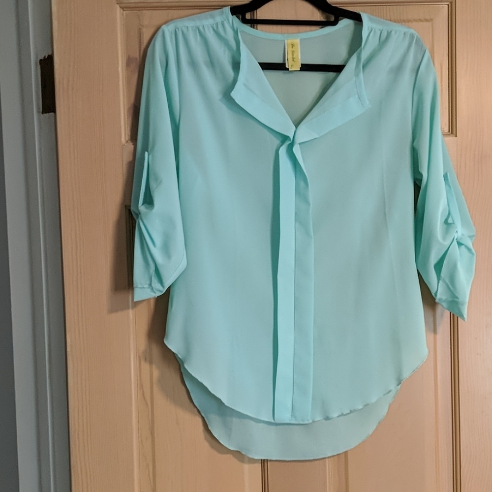 Mint Blue Blouse from Francesca's